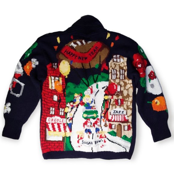 Vtg 1993 The Eagles Eye Cardigan Sweater Size Small College Football Rose Bowl - Picture 7 of 12